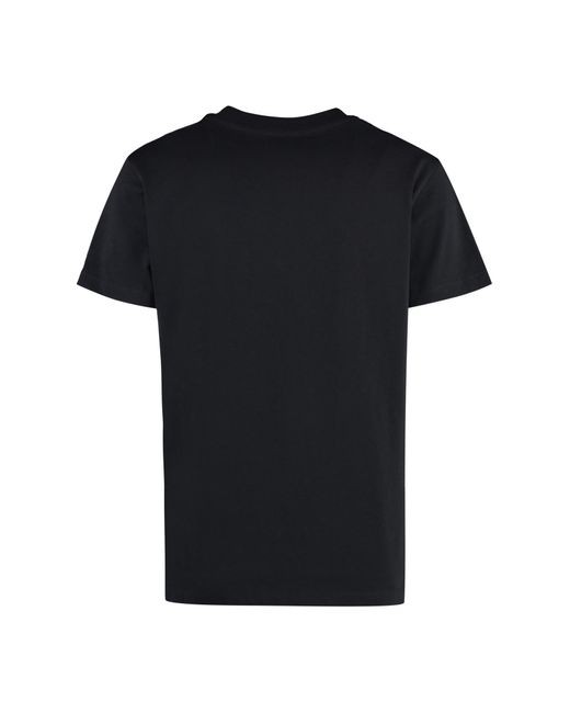 Moncler Black Cotton Crew-neck T-shirt