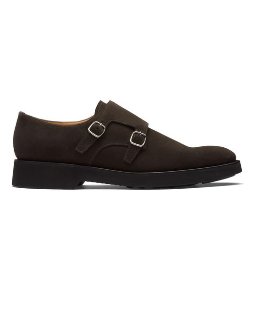 Church's Black Cowes L Double Monk Strap Shoe for men