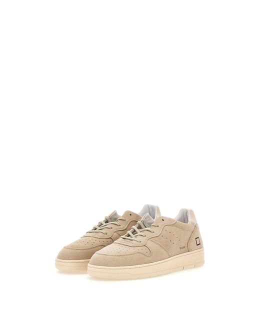 Date Natural Court 2.0 Colored Suede Sneakers for men