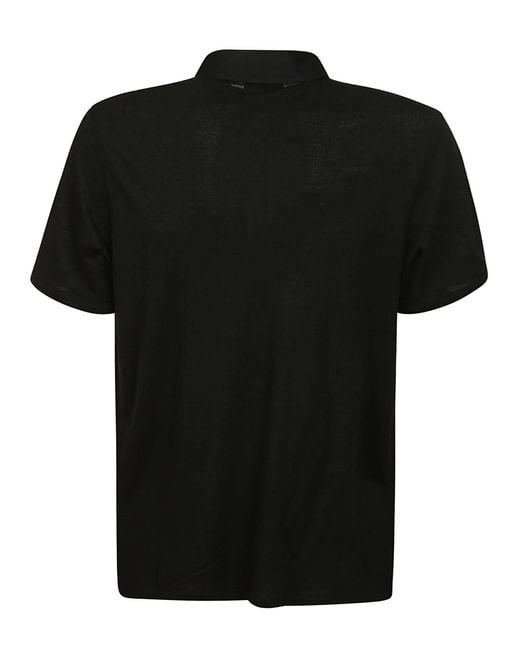 Isaia Black Tshirt for men