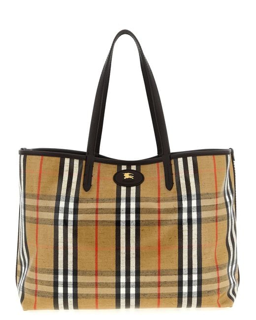Burberry Natural Medium 'Highlands' Shopping Bag