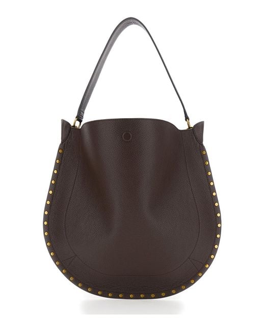 Isabel Marant Brown Hobo Bag Oskan Leather Shoulder