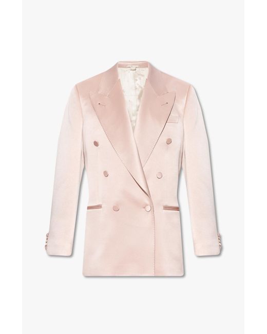 Gucci Pink Satin Blazer