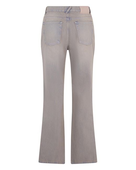 Our Legacy Gray Denim Flared Trousers Cotton Regular & Straight-Leg Jeans for men