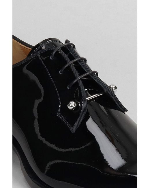 Christian Louboutin Black Chambeliss Lace Up Shoes for men