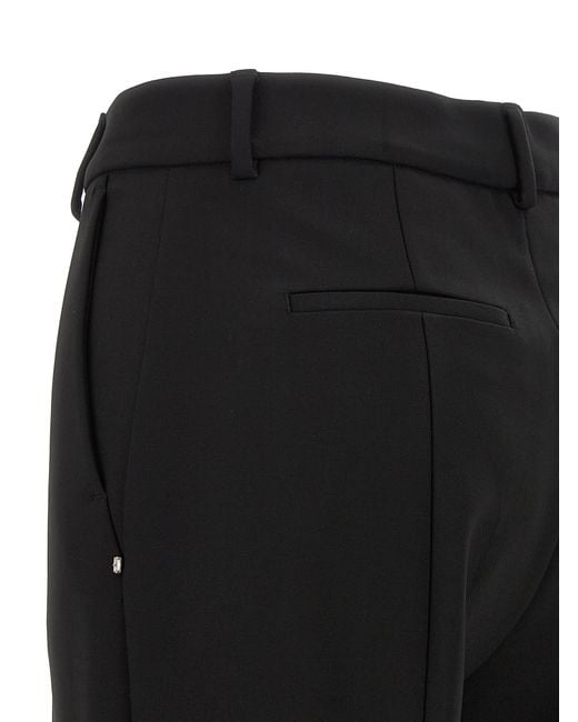 Sportmax Black Viscose Casual Pants