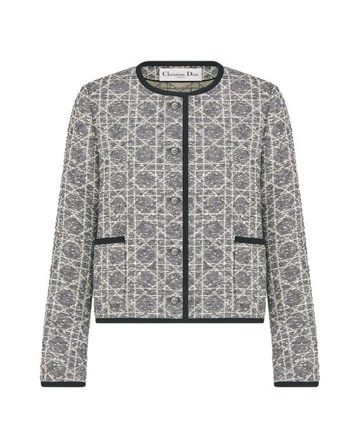 Dior Gray Dior "Macrocannage" Jacket