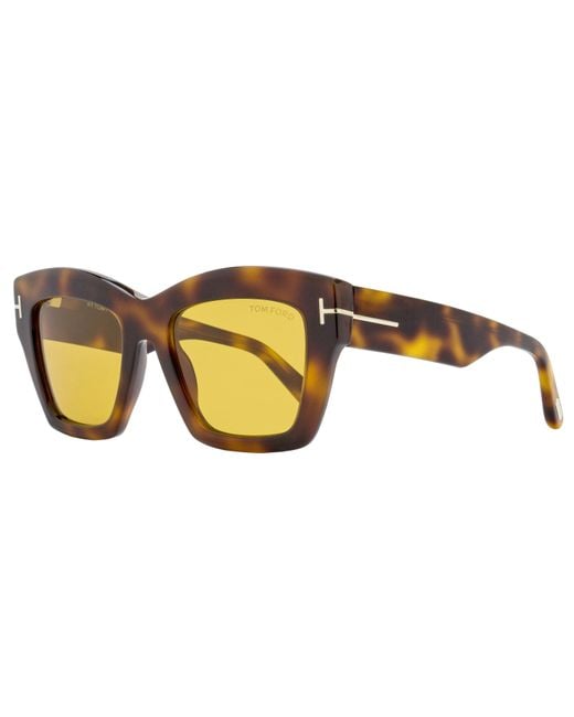Tom Ford Black Luna Sunglasses Tf1191 53E 52Mm Ft1191 Plastic (Acetate)