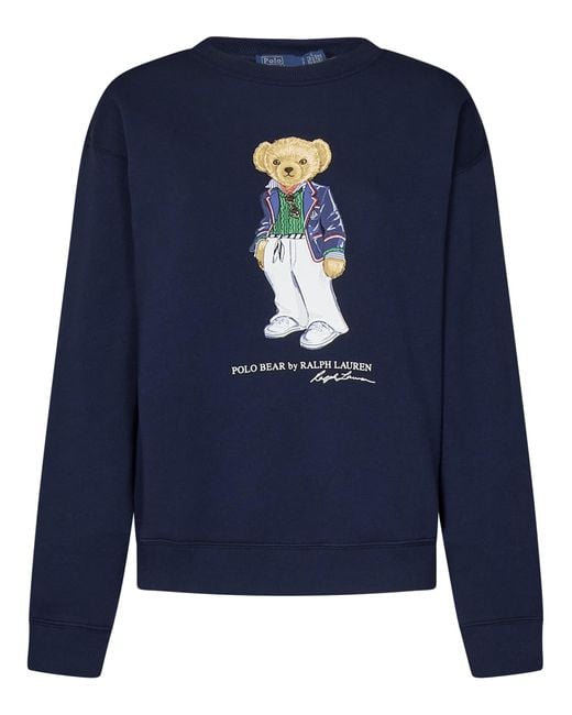 Ralph Lauren Blue Polo Bear Sweatshirt