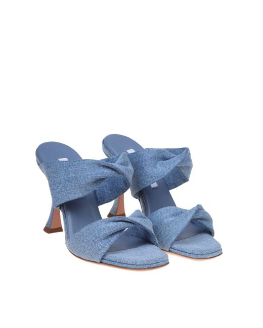 Aquazzura Blue Twist 95 Sandal