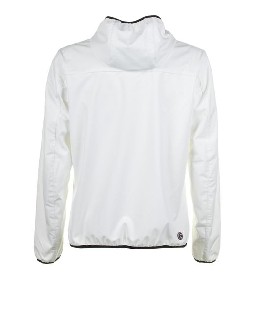 Colmar White Softshell Jacket With Hood for men
