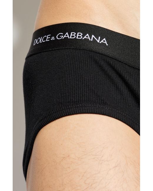 Dolce & Gabbana Black Dolce & Gabbana 2-Pack Briefs for men