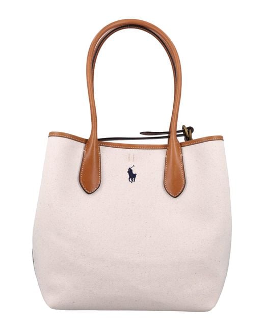 Polo Ralph Lauren Pink Medium Tote Canvas