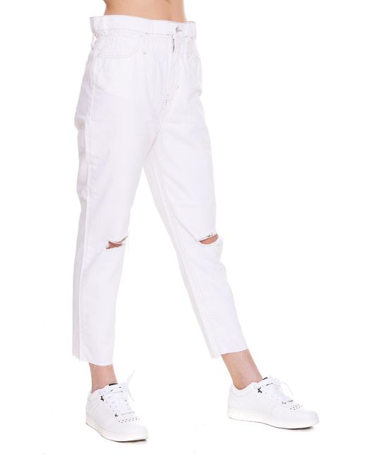Liu Jo Boyfriend Denim Jeans in White - Save 1% | Lyst