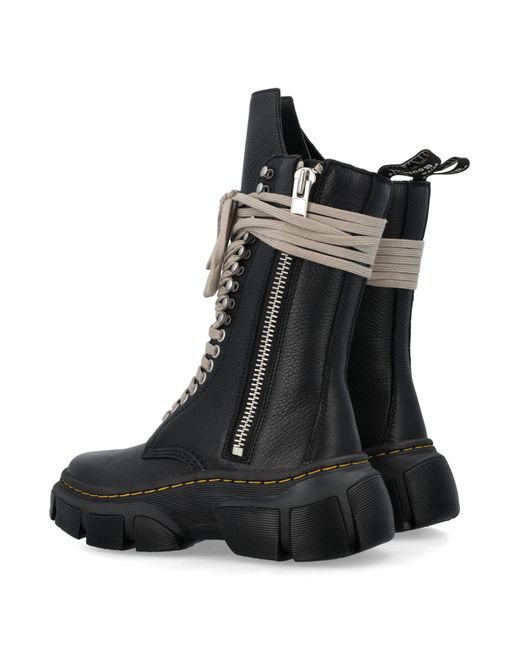 Rick Owens X Dr. Martens Black 1918 Leather Dmxl Platform Boots for men