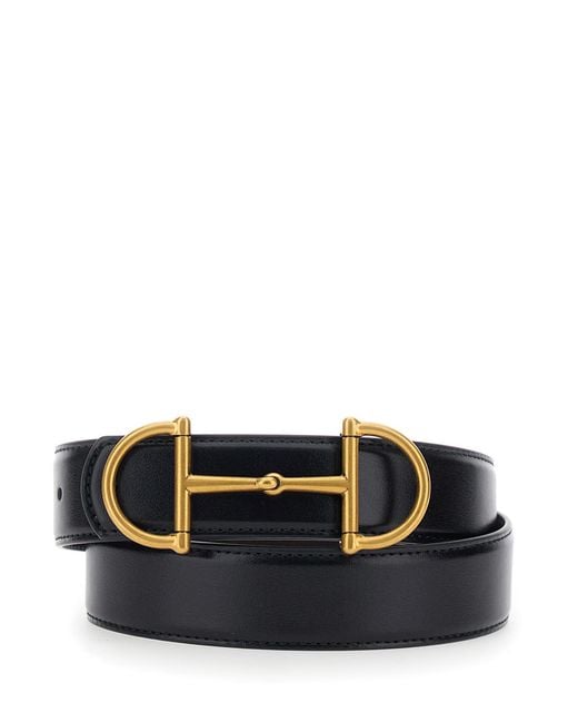 Gucci Black Belt Reversible Leather for men