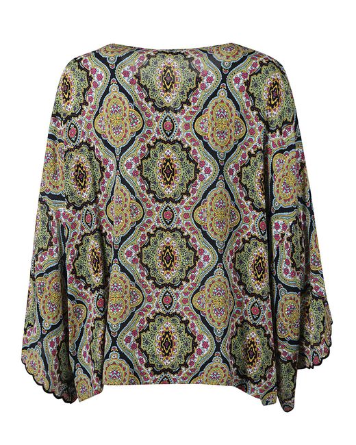 Etro Gray Classic Printed Blouse