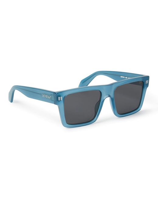 Off-White c/o Virgil Abloh Gray Lawton - Blue / Dark Grey Sunglasses for men