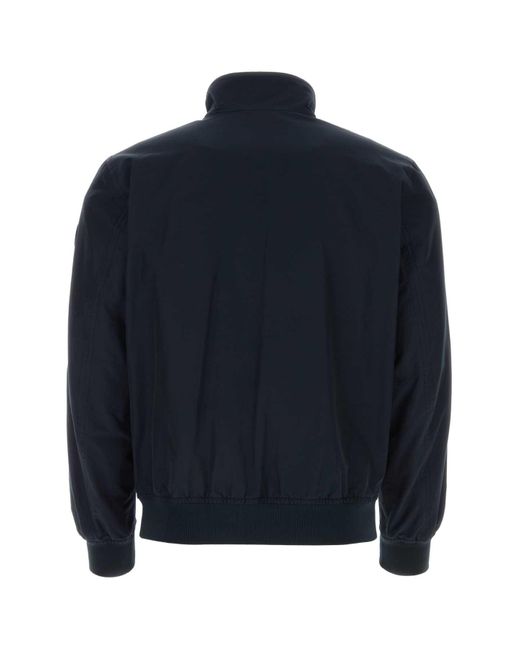 Woolrich Blue Dark Cotton Blend Cruiser Jacket for men