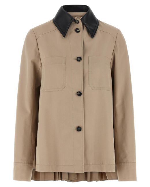 Sportmax Natural Polyester Coat