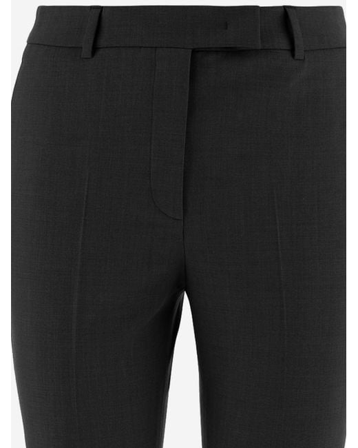 Ql2 Black Trousers Stretch Wool