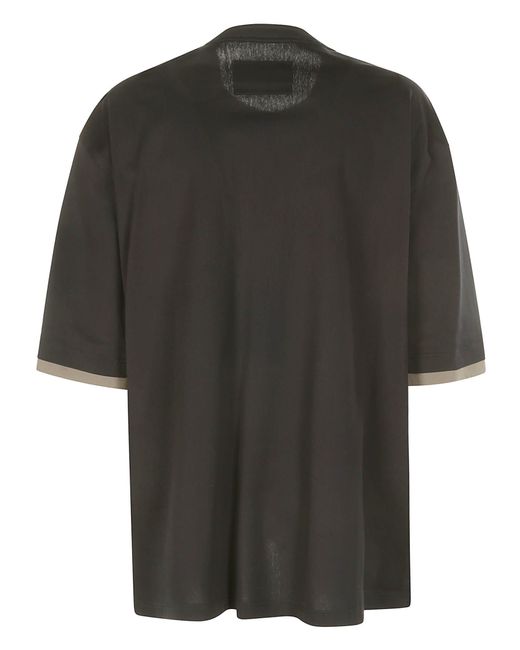Sacai Gray Cotton Jersey T-shirt for men