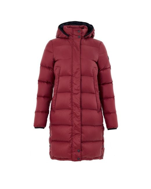 Moose Knuckles Red Cotton Full-Length Jacket