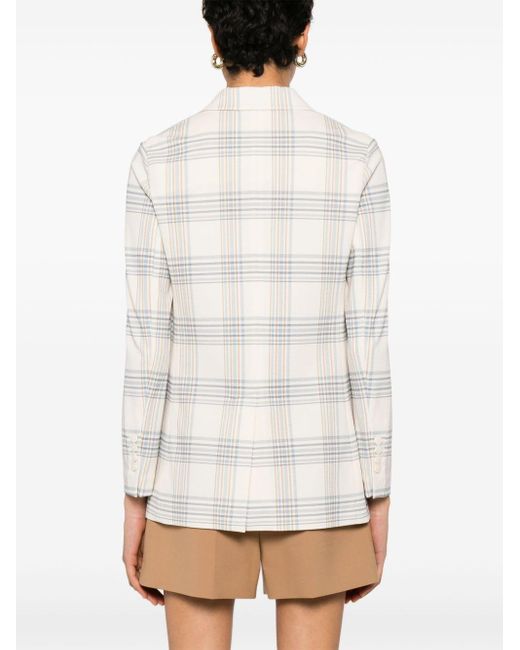 Circolo 1901 White Cotton Double-Breasted Jacket