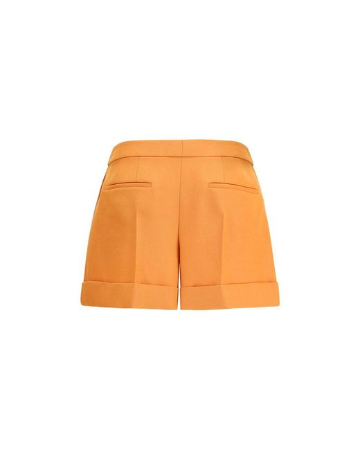 Fendi Orange Wool Oves Aries Bermuda Shorts