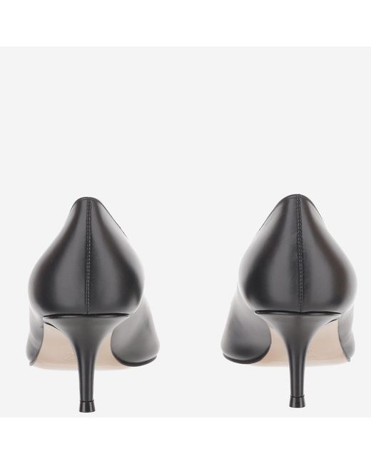 Gianvito Rossi Blue Leather Pumps