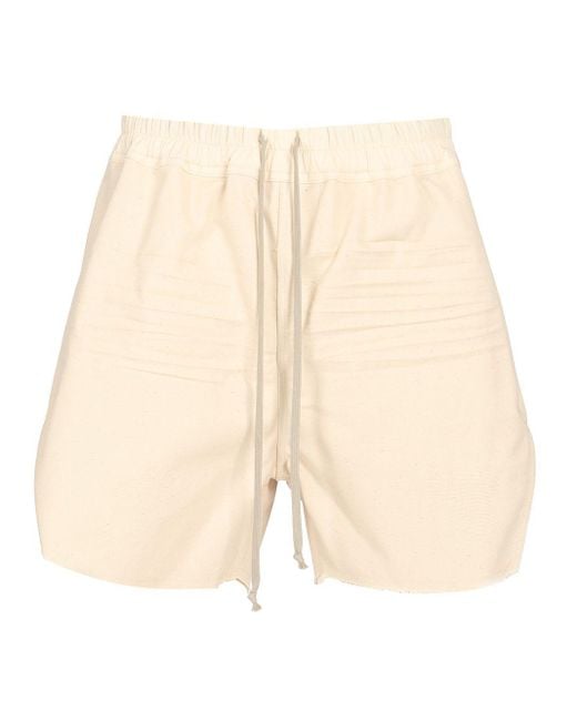 Rick Owens Natural 'Boxers' Bermuda Shorts for men