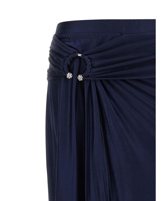 Rabanne Blue Piercing Skirt