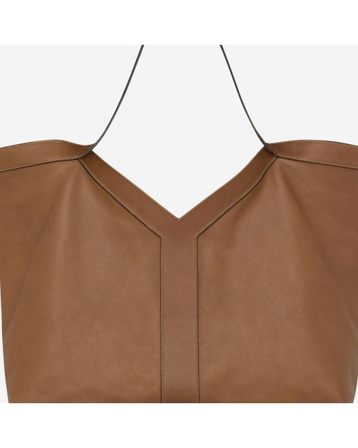 Saint Laurent Brown Large Leather Tote Bag Shoulder for men