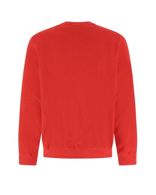 Koche Red Cotton Sweatshirt