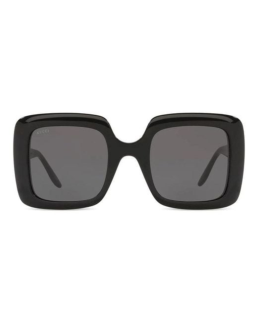 Gucci Black Frame And Lens Sunglasses