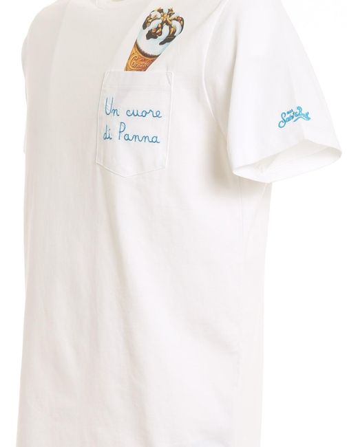 Mc2 Saint Barth T-shirt Con Ricamo Cornetto Algida Austin01910b in White  for Men | Lyst