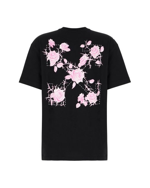 Off-White c/o Virgil Abloh Black Cotton T-Shirt