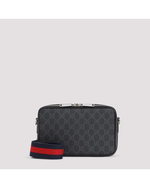 Gucci Black Gg Mini Pouch Unica for men