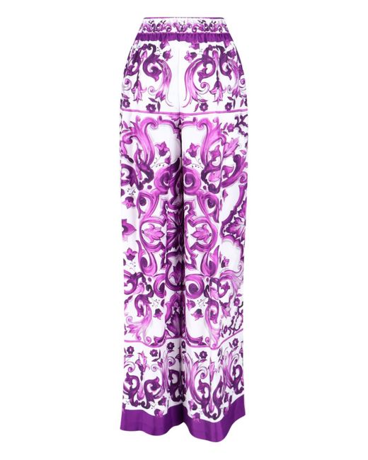 Dolce & Gabbana Purple Trousers