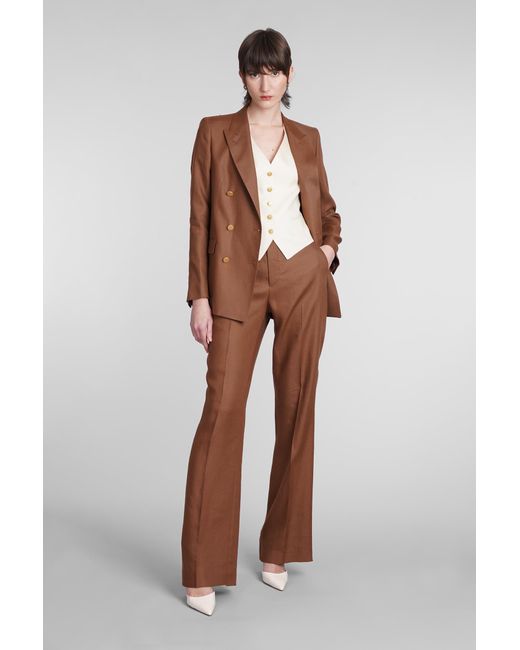 Tagliatore 0205 T-parigi In Brown Linen