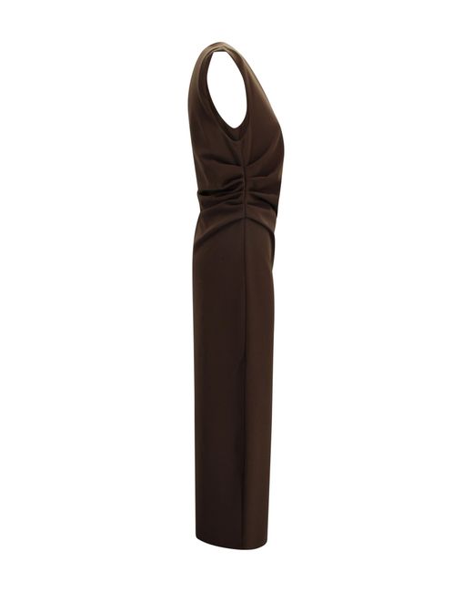 P.A.R.O.S.H. Brown Dresses Polyester