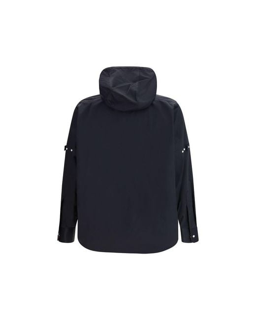 Thom Browne Blue Polyamide Shell Jacket Clothing for men