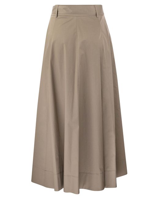 Peserico Natural Long Skirt