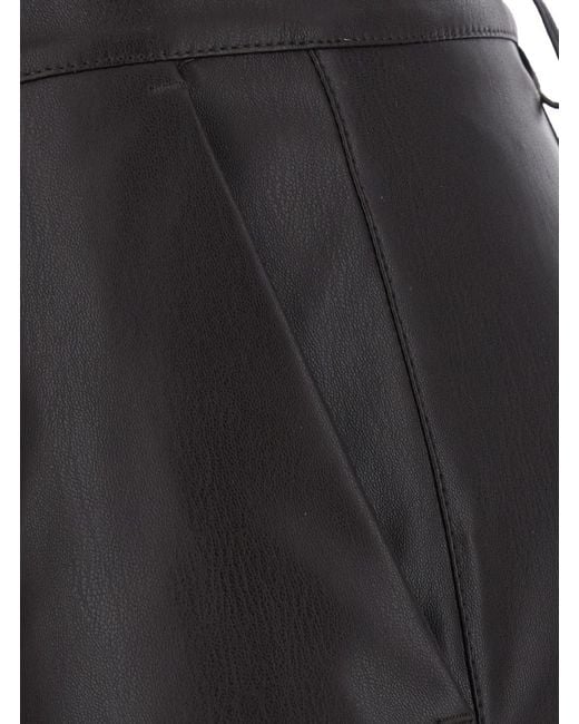 Le Plain Black Trousers Ecoleather