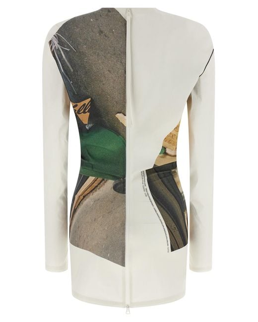 Issey Miyake White Street View Blouse Sweater, Cardigans