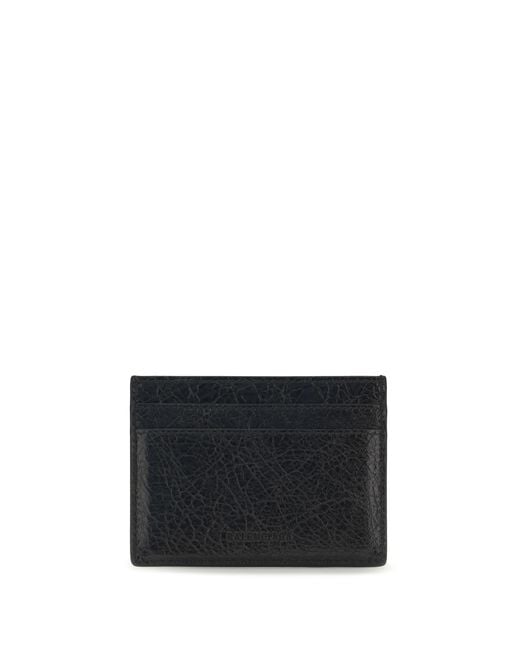 Balenciaga Black Le City Card Holder Lamb Ovis Aries Wallet