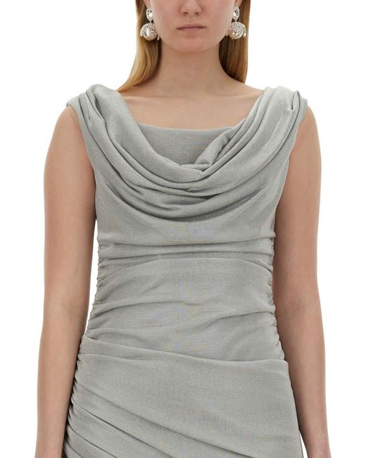 Magda Butrym Gray Jersey Dress