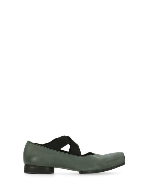 Uma Wang Green Flat Shoes
