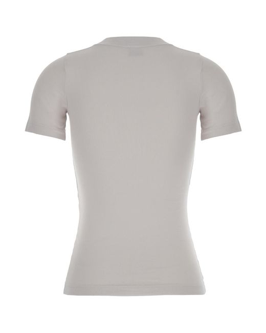 Balenciaga Gray Off T-Shirt With Beverly Hills Embroidery