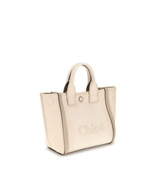 Chloé Natural Beige Cotton Handbag